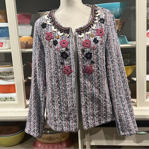 Anthropologie Summer Of Love
Suzy Tweed Jacket - Size Medium - Picture 2 of 15